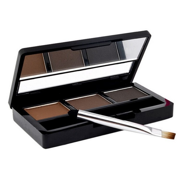 High quality professional eye brow makeup set kit waterproof eye shadow eyebrow powder make up palette