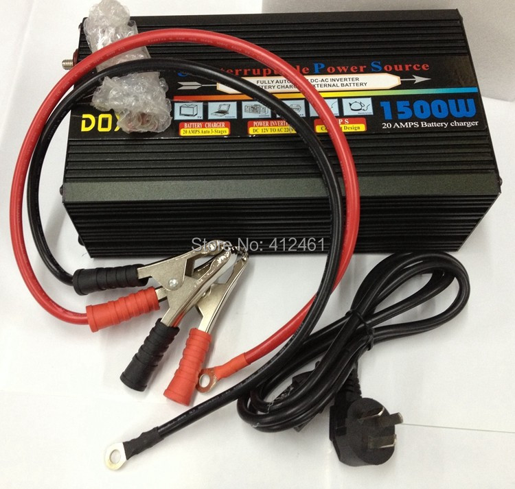 1200W Power Inverter Modified Sine Wave with UPS 12V DC to 220V AC Converter Car inverters AC Adapter Power Supply