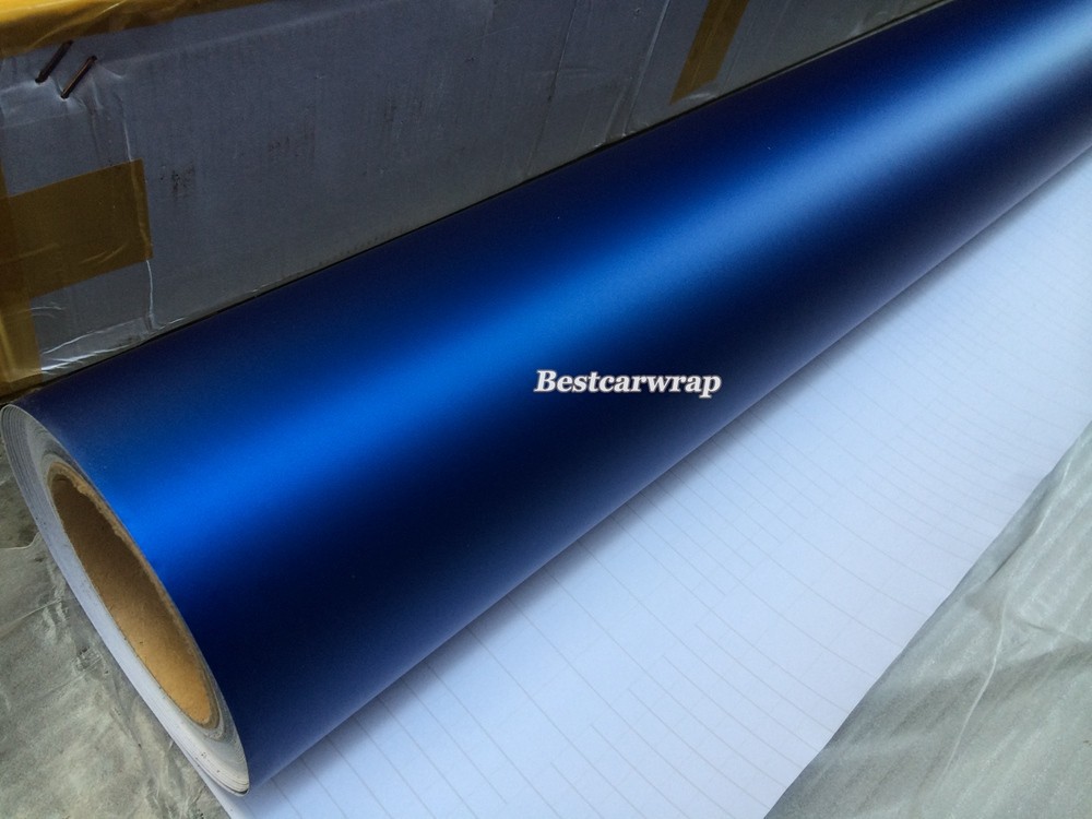 Dark Blue 3m metallic 1080 vinyl wrap blue chrome matt vinyl wrap (4)