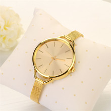 Delicate Hot relogio feminino Girls Women Ladies Analog Stainless Quartz Bracelet Wristwatch Watch Gold Ma29