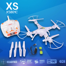 2015 New Version XS801C 2.4G 6 Axis GYRO RC Quadcopter RTF RC Helicopter RC drone with HD Camera VS X5SC