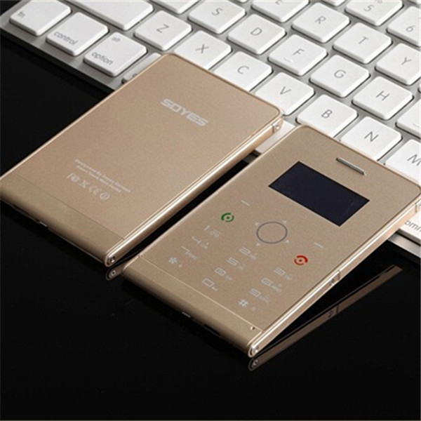 1 3 SOYES H1 Ultra Thin Mini Card Mobile Phone GSM Miro SIM MP3 FM Bluetooth
