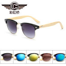 2016 mens women newest bamboo wood sunglasses polagized UV400 sun glasses retro sport sunglass oculos gafas de sol hombre marca