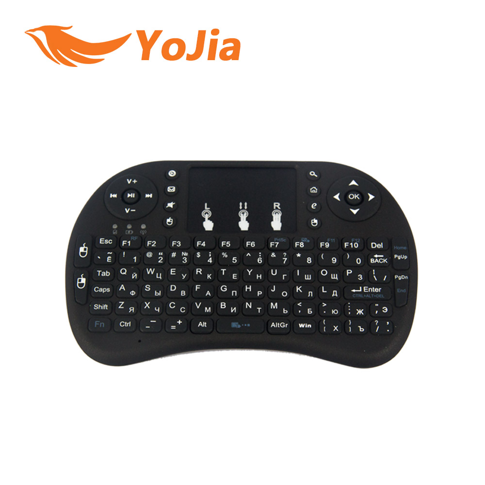 1pc mini i8 English Keyboard Remote Control Air Mouse Multi-Media Touchpad Keyboard PC Laptop For android TV BOX