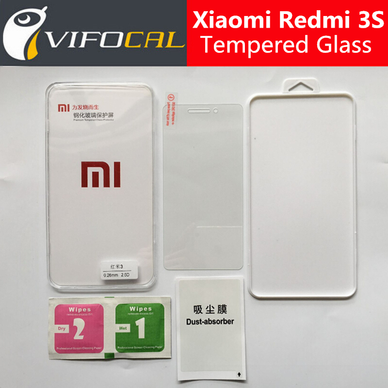 Для Xiaomi Redmi 3 S Закаленное Стекло 5.0 дюймов 9 9н 2.5D Премиум-Экран протектор Фильм Для redmi3 S hongmi 3 S Pro/Премьер-3X