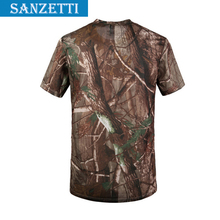 NEW Arrival  Camouflage Shirt Men Hunting Clothes Tactical t-shirt for Outdoor Sports Summer T Short For men
