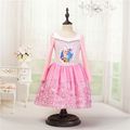 Girls dresses Autumn 2016 elsa princess dress costumes girl cosplay infant party dress vestidos de festa