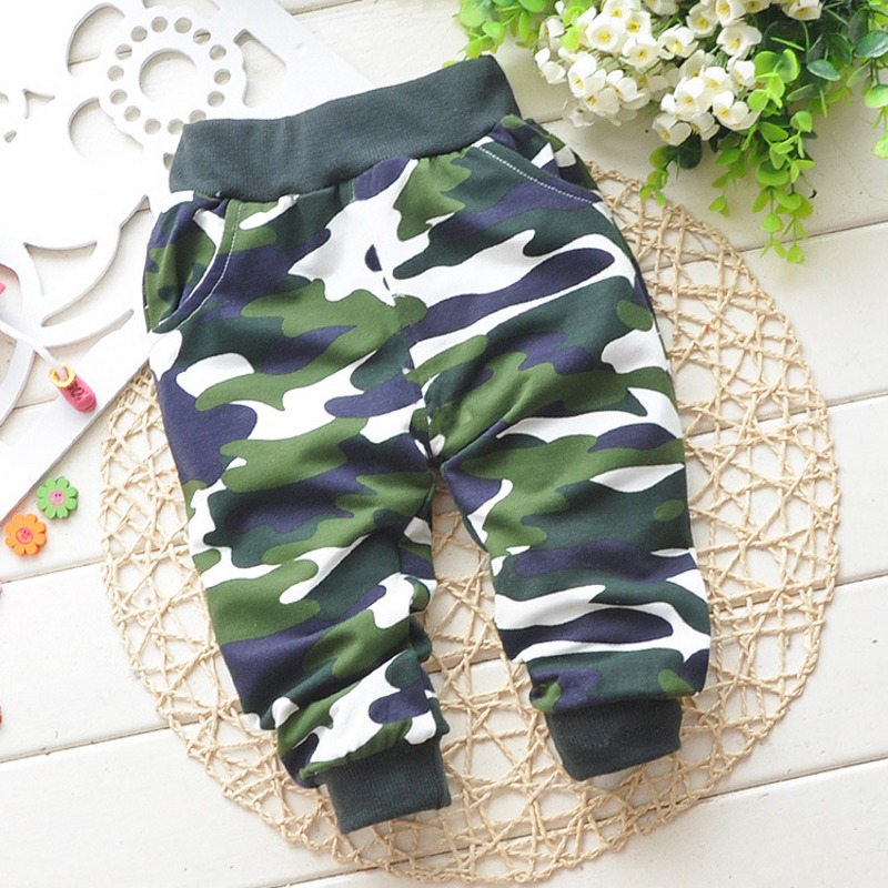 spring autumn Lovely cotton children Camouflage pants newborn Baby boy pants baby girl pants baby clothing