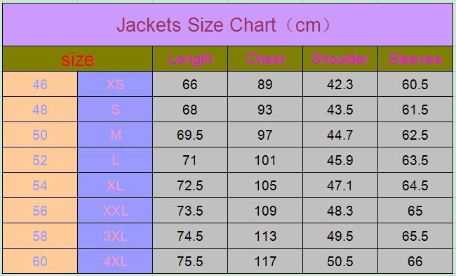 JACKET SIZE