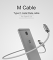 Original WSKEN 100CM Type C 2 0 Metal Sync Data Charging Cable For ZUK Z1 Z2