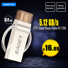 EAGET Official V90 16GB 32GB 64GB USB Flash Drive USB 3 0 OTG Smartphone Pen Drive