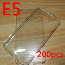Top quality ! Crystal Clear PC hard case for Samsung Galaxy E5 phone Free shipping 200pcs/lot