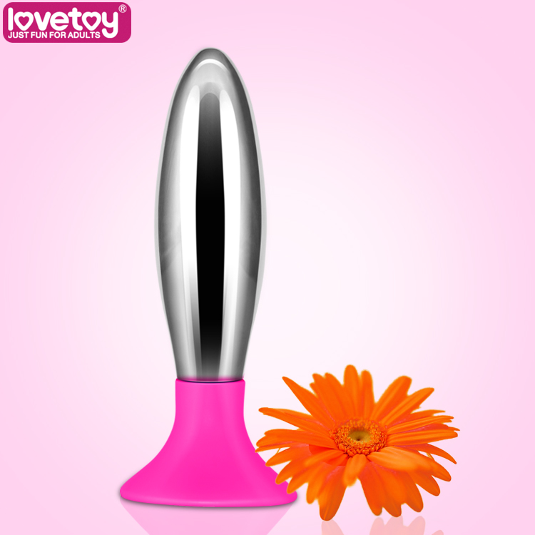 2016 Lovetoy Vibrating Anal Toy Anal Toys Butt Plug  Steel metal-silicone Plug Sex Toys Sex Products For Women & Men LV2708