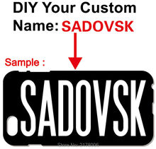 DIY Personalized Customized Custom Name inscription Text Letter Painting Mobile Cell Phone Case For iphone 6 6S Plus Skin Cover
