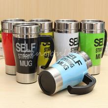 Hot Sale 6 colors Stainless Steel Lazy Self Stirring Mug Auto Mixing Tea Milk Coffee Cup