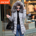 Plus size Women coat Winter 2016 New Fashion Lady Cotton Padded Jackets Slim Female Clothing Fur
