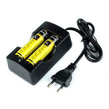 3.7V 18650 Battery Charger EU Plug Battery Charger D2 Digcharger For 18650 Rechargeable Li-Ion 4200mAh 3.7V+ 2x 18650 Battery