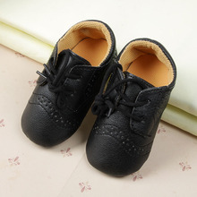 PU Leather British Style Baby Shoes for 0 12months Kids Shoes with Air Hole Antiskip Unisex
