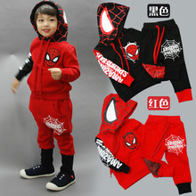 Spiderman Children Boys Clothing set Baby Boy Spider man Sports Suits 2 6 Years Kids 2pcs