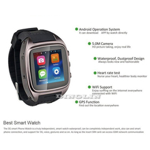 3G Smart Watch X1 Android 4 4 WCDMA WiFi Bluetooth SmartWatch GPS 5 0MP Support SIM