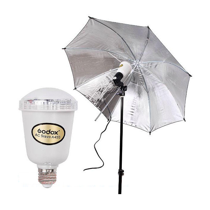 Godox A45S Photo Studio Strobe Light E27 Screw AC Slave Flash Strobe Bulb 220V 110V