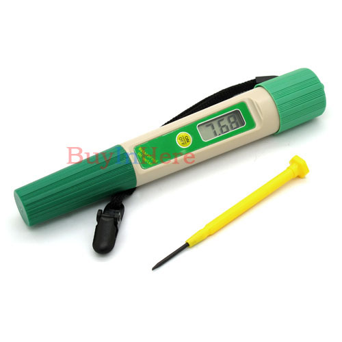 Pocket LCD Display Waterproof Housing pH 0-14 meter Pen type Accurate PH meter Tester Test Free Shipping