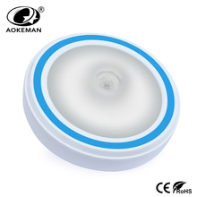 By AAA Battery PIR Human Body Motion & Light Sensor LED Night Light Wireless Infrared Induction Lamp for Cabinet Bedside Hallway