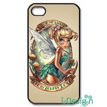 Fit for Samsung Galaxy mini S3/4/5/6/7 edge plus+ Note2/3/4/5 back skins cellphone case cover tinkerbell tattoo