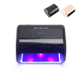 LKE Newest Professional Portable 9W 12V LED UV Nail Lamp Gel Curing Nail Dryer for Nail