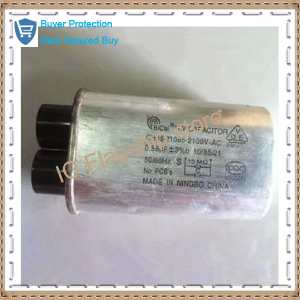 Original teardown microwave capacitor common microwave oven 1 uf 2100 v high voltage capacitor