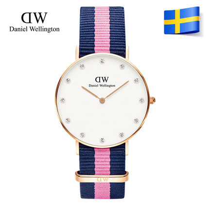 top brand Daniel Wellington women DW watch rhinestone diamond genuine leather lady wristwatch relogio relojes feminino