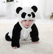 Free shipping Baby romper Panda jumpsuit Kids clothes newborn conjoined creeper cute Baby Costume dress outfit
