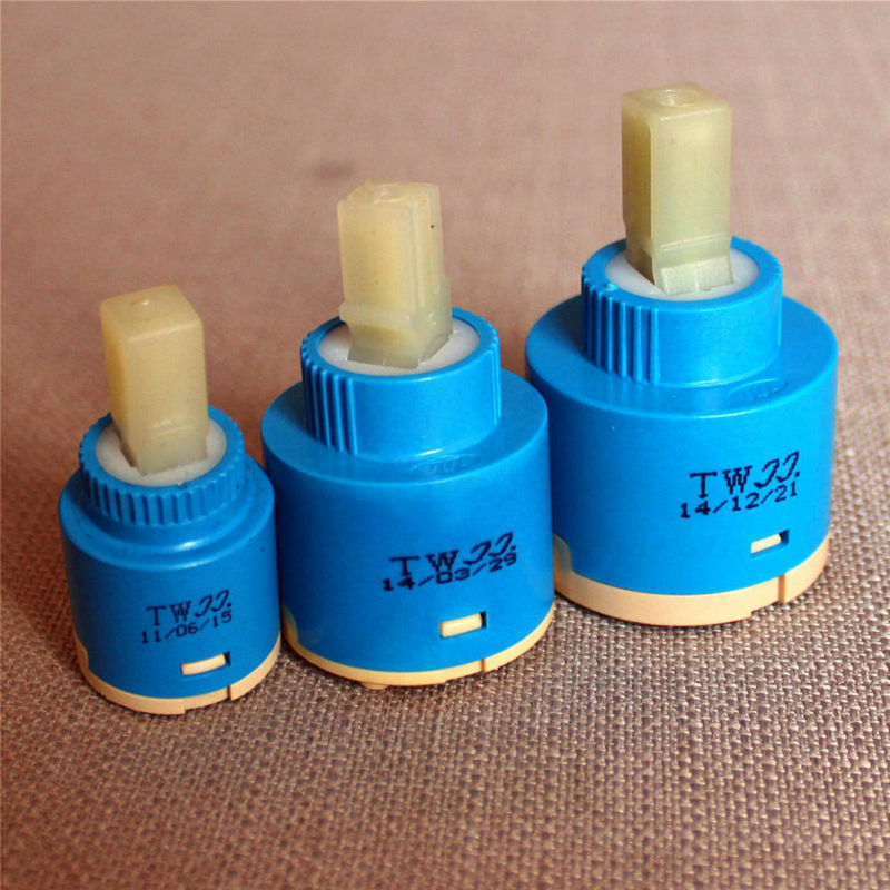 25mm / 35mm / 40mm Ceramic Cartridge Faucet Cartridge Mixer Low Torque Faucet Accessories Spindle Free Rotation Flat Base