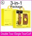 Hoco Latest 3 In 1 Package Double Tour Singe Tour Cuff Leather Band For Apple Watch