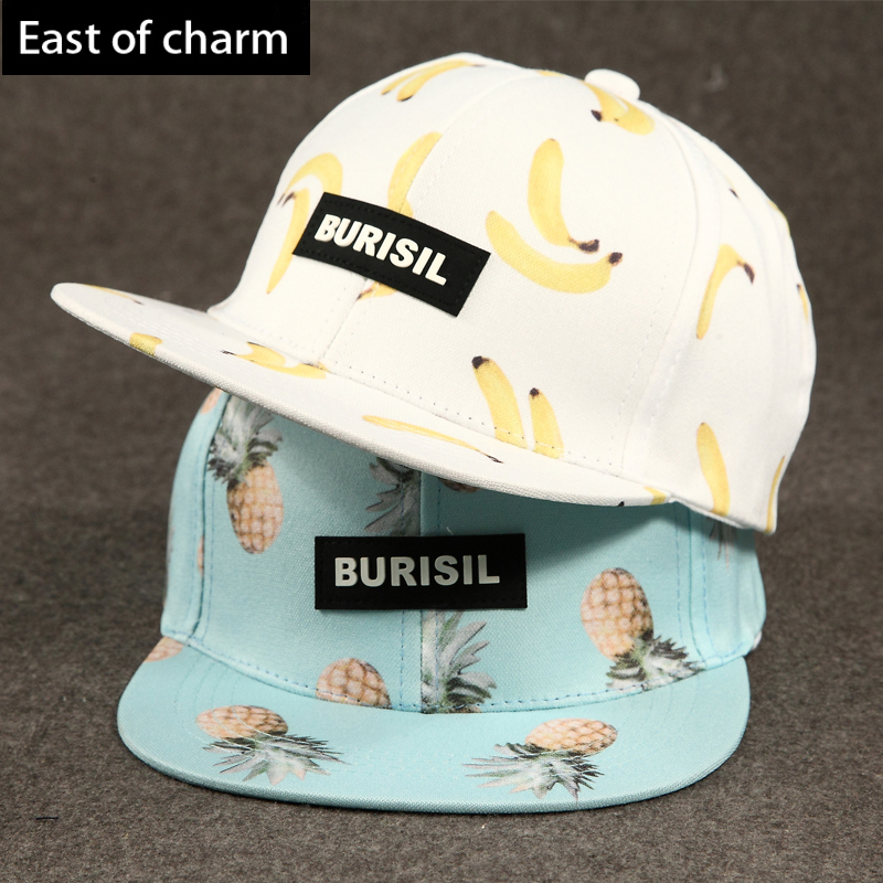 Fashion Fruit Pattern Snapback Hat Snapback Cap Hi...