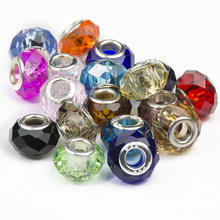Mix-Color 925 Silver Murano Glass Bead European Beads Fit Pandora Charm Bracelet Bangles Necklace BD105