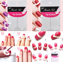 New 12decals Assorted Styles French Manicure Nail Art Tips Guides Sticker Acrylic False Nail Tips Decals