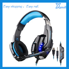 KOTION EACH G9000 3.5mm Gaming Headphone Headband Headset with Microphone LED Light for Laptop Mobile Phones/Xbox ONE/PS4