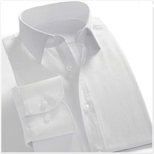 18 colors casual dress men shirt long sleeve slim fit French cuff no iron men clothing mens shirts fashion 2014 free shipping