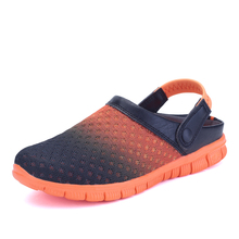 Male female lovers summer beach Clogs shoes men women Cool lightweight breathable Beach mesh Casual sandals large size 6 colors