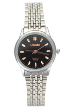 Dress Fashion Women Stainless Steel Chain Watch Lady Black White Quartz Watches
