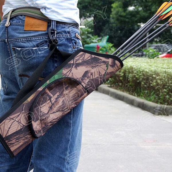 Camouflage Bow and Arrow Quiver Bag Simple Archery Hunting Water Resistant Quiver Holder Caza Arrows Bow