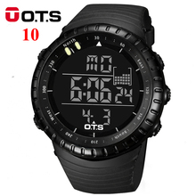 OTS Digital Watches men sports 50M Professional Waterproof Quartz large dial hours military Luminous wristwatches 2016 fashion