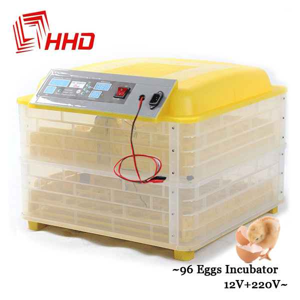 96 Digital Temperature Full Automatic Egg Incubator for Chicken 