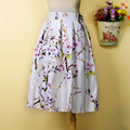 Free Shipping 2015 hot selling women lady sexy print skirt high waist rockabilly retro fashion new