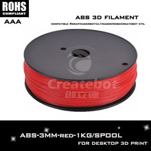 New 2015 3d printer kit reprap diy kits red color 3d-printer 3mm abs filament for createbot,makerbot,reprap etc 3 d printer