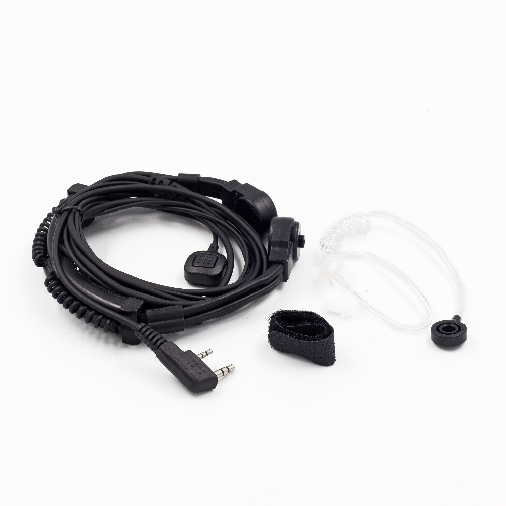 Extendable Throat Microphone Mic Earpiece Headset for Walkie Talkie BAOFENG UV 5R UV 5RE Plus UV