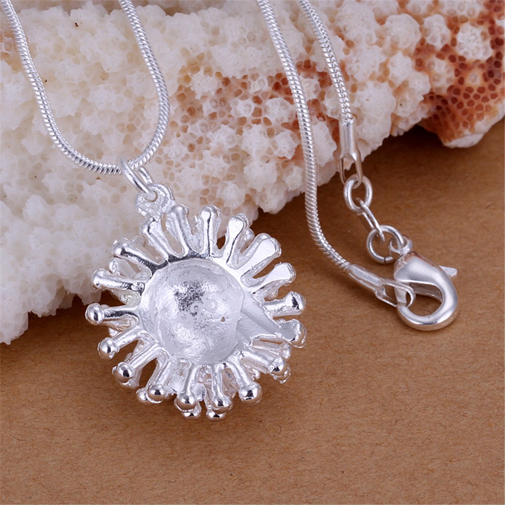 Beautiful Brilliant Fireworks Pendants New Design Simple Fashion Jewelry Accessories Silver Plated for WHFNE0832
