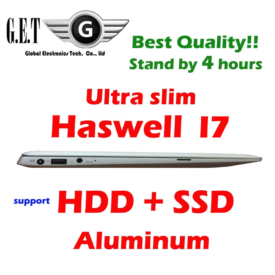 4th Generation Haswell I7 13 3 inch Laptop notebook computer ultra book RAM 8G 32G SSD