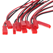10 Pair 100mm JST 2 Pin Connector Plug Cable Male Female for RC BEC Lipo Battery